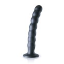 Ouch! - Silikonowe dildo G-Spot z koralikami - 20,5 cm