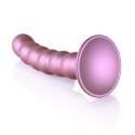 Ouch! - Silikonowe dildo z koralikami - 13 cm