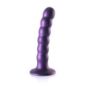 Ouch! - Silikonowe dildo z koralikami - 13 cm