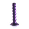 Ouch! - Silikonowe dildo z koralikami - 13 cm