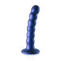 Ouch! - Silikonowe dildo z koralikami - 13 cm