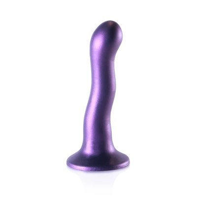 Ouch! - Ultra miękkie silikonowe dildo Curvy G-Spot - 17 cm