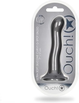 Ouch! - Ultra miękkie silikonowe dildo Curvy G-Spot - 17 cm