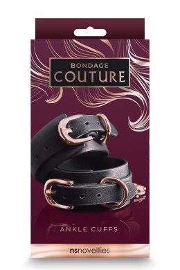 BONDAGE COUTURE ANKLE CUFFS BLACK