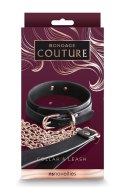 BONDAGE COUTURE COLLAR AND LEASH BLACK