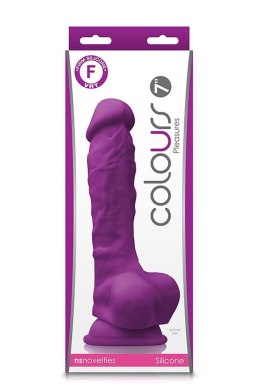 COLOURS PLEASURES 7'' DILDO PURPLE