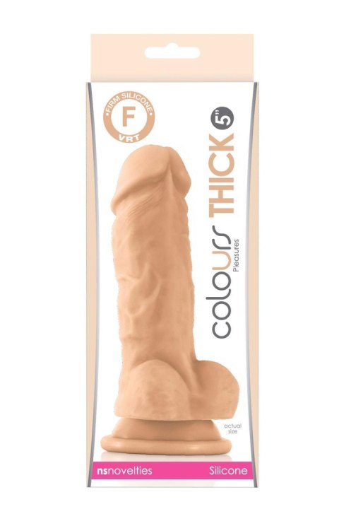 COLOURS PLEASURES THICK 5" DILDO WHITE