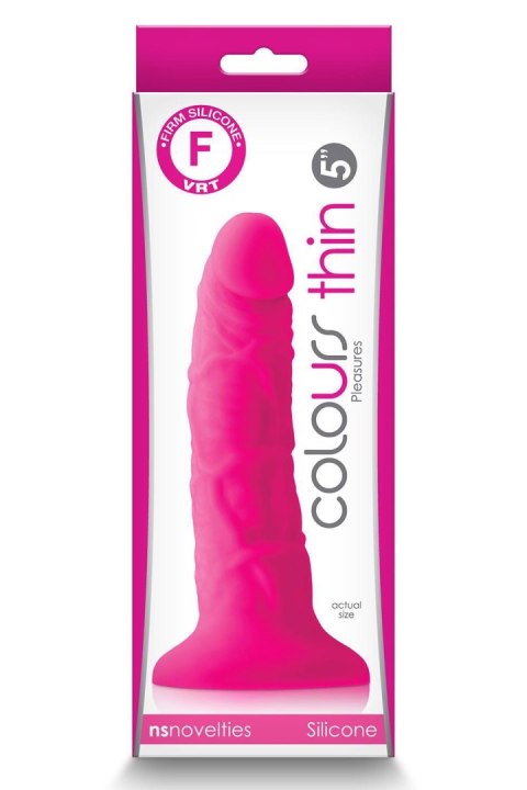 COLOURS PLEASURES THIN 5" DILDO PINK