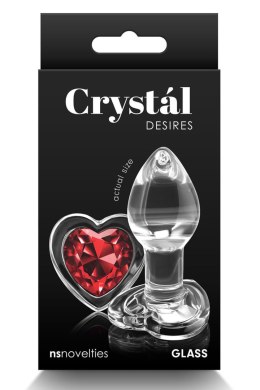 CRYSTAL DESIRES RED HEART SMALL