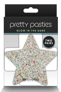 PRETTY PASTIES STAR AND CROSS GLOW 2 PAIR