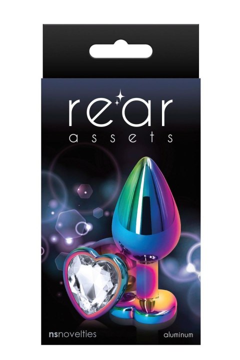 REAR ASSETS MULTICOLOR HEART MEDIUM CLEAR