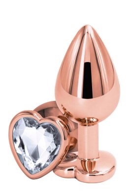 REAR ASSETS ROSE GOLD HEART MEDIUM CLEAR