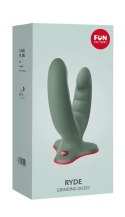 Fun Factory - Elastyczne Podwójne Dildo Ryde Wild Olive Zielone