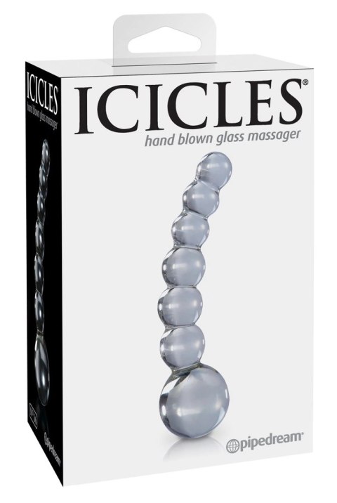 Icicles - Ekskluzywne Szklane Kulkowe Dildo