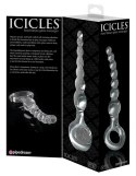 Icicles - Szklane Koraliki Analne Z Uchwytem