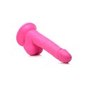 XR Brands - Realistyczne dildo z jądrami POP - 16,5 cm