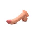 XR Brands - Realistyczne dildo z jądrami POP - 19 cm