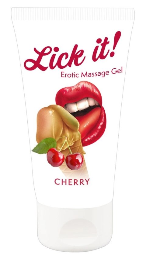 Lick It - Żel Do Erotycznego Masażu Wiśnia 50ml