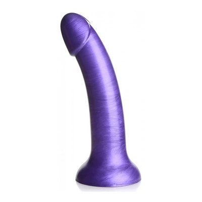 XR Brands - Metalowe, silikonowe dildo - 17,8 cm