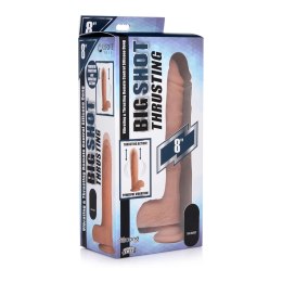 Curve Toys - Pompujące i wibrujące silikonowe dildo z kulkami - 20,5 cm