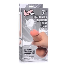 XR Brands - Dildo tryskajace o podwójnej gęstości - 18 cm