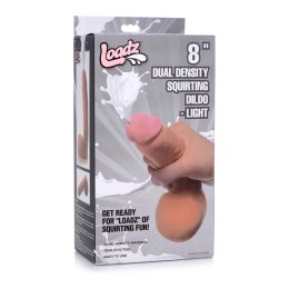 XR Brands - Dildo tryskajace o podwójnej gęstości - 20,5 cm