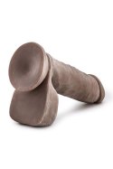 AU NATUREL 8INCH SENSA FEEL DILDO CHOCO