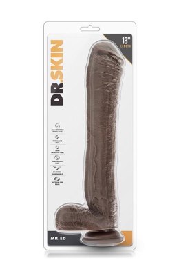 DR. SKIN MR. ED 13INCH DILDO CHOCOLATE