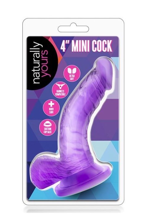 NATURALLY YOURS 4INCH MINI COCK PURPLE