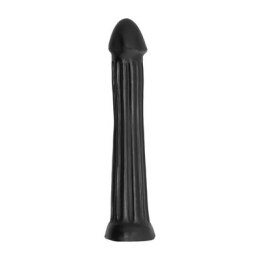 All Black - Dildo, długie, gładkie, 31 cm