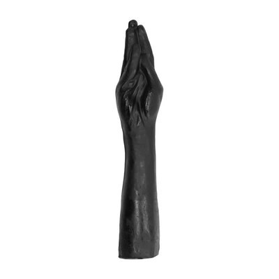 All Black - Dildo, z końcówką dłoni, 39 cm