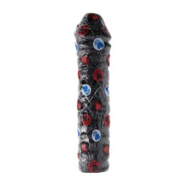 All Black - Dildo z żyłami 38 cm