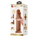 PRETTY LOVE - QUENTIN 7.2"(184mm) Sliding Skin Series TPR, Suction base Bendable