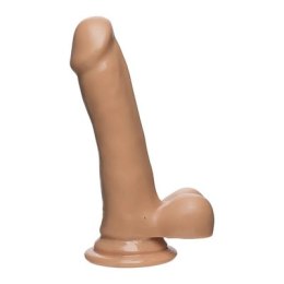 Doc Johnson - Realistyczne, wąskie dildo z jądrami 15 cm