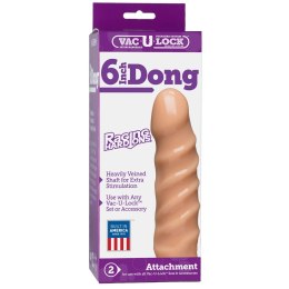 Doc Johnson - Twarde, skręcone dildo 15 cm