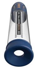 Pump Worx - Przezroczysta Pompka Do Penisa Wyświetlacz LED Max Pro Flow Blue