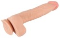 Nature Skin - Elastyczne Naturalne Dildo Z Ruchomą Skórą 24,7 cm