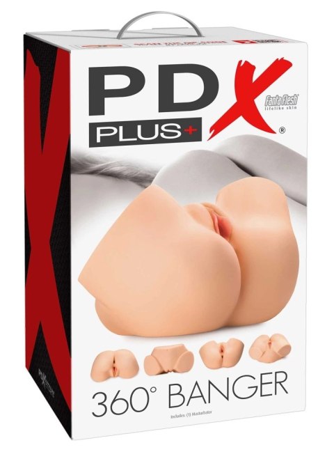 PDX Plus - Masturbator Torsu Obracający 360° Banger Light