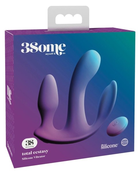 3some - Wibrator Do Potrójnej Stymulacji 10cm