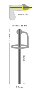 Penisplug - Dylator Z Kulką I Pierścieniem Na Żołądź Czarny