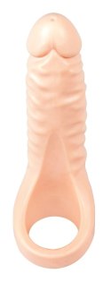 Realistixxx - Pierścień Na Penisa Z Naturalnym Dildo 18 Cm