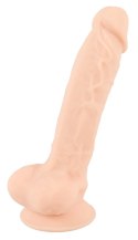 Silexd - Realistyczne Dildo Z Żyłami Żołędziem I Jądrami Cieliste 18.8cm