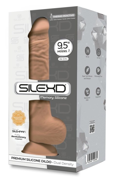 Silexd - Realistyczne Dildo Z Żyłami Żołędziem I Jądrami Cieliste 24.3cm