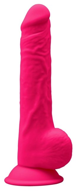 Silexd - Realistyczne Dildo Z Żyłami Żołędziem I Jądrami Różowe 24cm