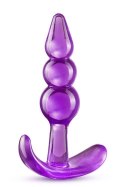 B YOURS TRIPLE BEAD ANAL PLUG PURPLE