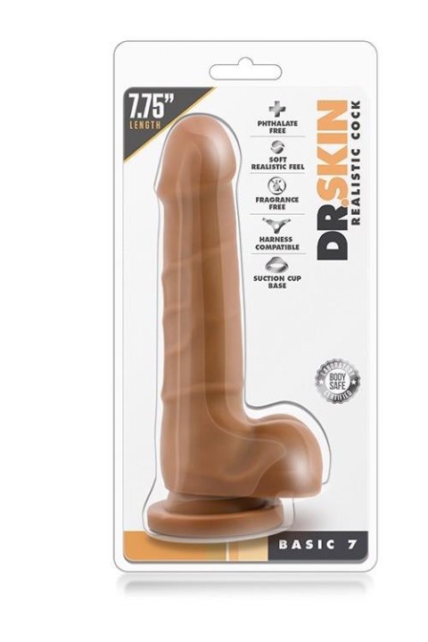 DR. SKIN REALISTIC COCK BASIC 7 MOCHA