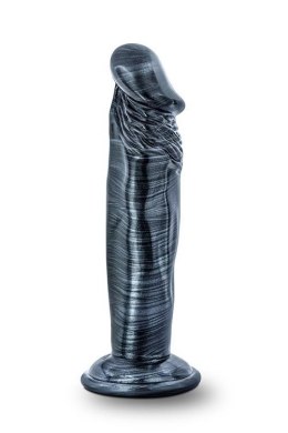 JET EBONY 6INCH DILDO EBONY METALLIC