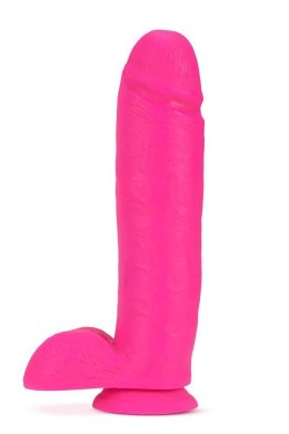 NEO ELITE 10INCH COCK WITH BALLS NEON PINK