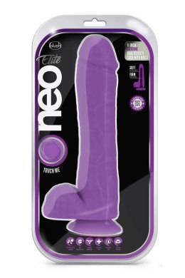 NEO ELITE 11INCH COCK WITH BALLS NEON PURPLE