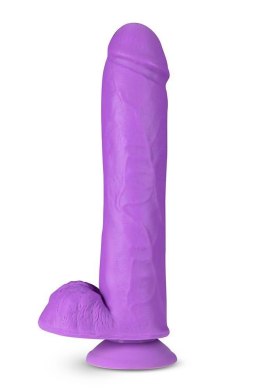 NEO ELITE 11INCH COCK WITH BALLS NEON PURPLE